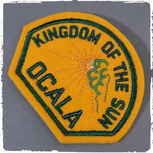 AU22 KINGDOM OF THE SUN OCALA レトロ ビンテージ ワッペン パッチ ロゴ エンブレム 米国 輸入雑貨 刺繍