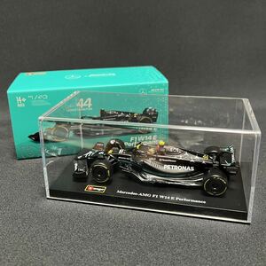 【44】 ブラーゴ F1 1:43 2023年 メルセデス-AMG W14 No.44 ルイス・ハミルトン ドライバー & 専用ケース付