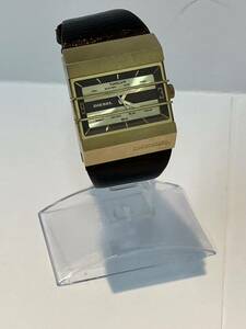 【不動品】DIESEL ディーゼル クォーツ 腕時計 アナログ レザー メンズ DZ-5124C