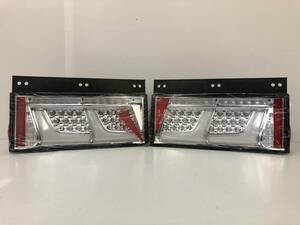 SH-30 LED 2連テール テールランプ 24V 左右セット ホワイト 白 デコトラ アートトラック