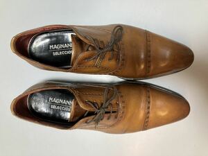 マグナーニ セレクション Magnanni selection 革靴 サイズ41 ストレートチップ ライトブラウン　1円〜