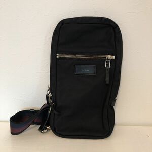 (k) Paul Smith ポールスミス ボディバッグ ワンショルダー 黒 ブラック 