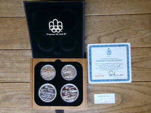カナダコイン　1976年　モントリオールオリンピック　№3　記念銀貨　記念コイン　貨幣セット　共箱　オリンピック　カナダ　銀貨