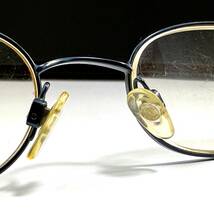 ◆CHANEL シャネル 眼鏡 オーバル ソフトスクエア 2006 C.104 49□19 135 めがね アイウェア EYEWEAR ネイビー 女性用_画像7