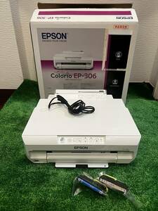 EPSON エプソン Colorio カラリオ EP-306 プリンター wifi 新品インク×2個おまけ 元箱あり 2021年製 B551A