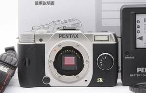 PENTAX Q7 ミラーレス一眼カメラ ボディ シルバー シャッター回数1965回 [極上美品] #1420A