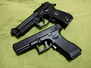 東京マルイ 電動ブローバック セミ フルオート ハンドガン セット G18C ベレッタ M9A1 グロック 2丁 まとめて