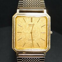 ◆ごえん堂◆稼働良品美品・電池交換済み◆SEIKO ドルチェ 10K刻印 QZ 金無垢 クオーツ 10金 6730-5160 Dolce セイコー 腕時計 6_画像1