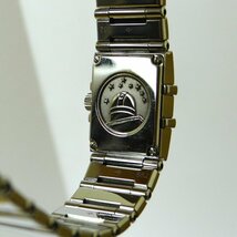 ◆ごえん堂◆稼働 良品◆オメガ QZ コンステレーション カレクアドラ ダイヤベゼル 黒文字盤 レディース腕時計◆6_画像6