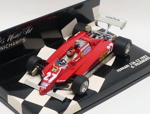 ミニチャンプス 1/43 フェラーリ 126C2 G.ヴィルヌーブ 1982