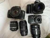 Canon EOS 7sカメラ 一眼レフ 18-55mm 135mm 単焦点レンズ OLYMPUS ミラーレスカメラ 28-300mm 望遠レンズ など セット まとめ 大量_画像1