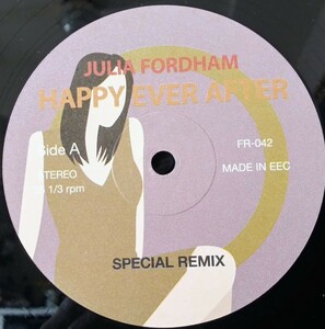 12inch【JULIA FORDHAM / HAPPY EVER AFTER (special remix)】12インチ シングル R&B グランドビート / rain forest remix