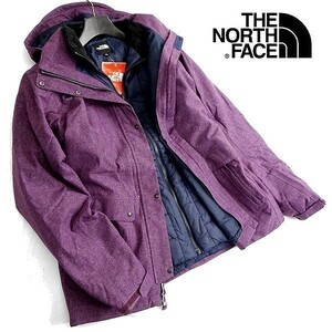 THE NORTH FACE ノースフェイス 新品 定3.2万 撥水 通気性 中綿ライナー付 3WAY フーデッド ジャケット YG80 DPP 85/S 