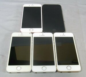 B37205 O-09218 Apple iPhone7 / iPhone6S / iPhone5s / iPhoneSE×2 計5台セット ジャンク