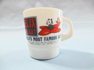 フィリックス FELIX IN THE CAT ミルキーグラスマグカップ 長期在庫 在庫限りの特価！MILKY GLASS MUG