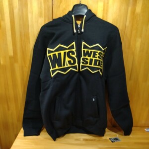 W/S-CLOTHING ジップアップパーカー ジャケット ブラック イエロー ロゴ 限定 サイズ 2XL 裏起毛 出品検索→ GAMSB HB 