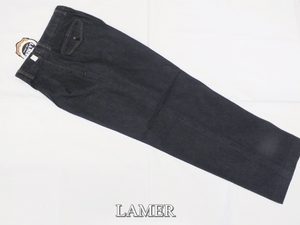 40270-3【ＬＡＭＥＲ】脇アジャスター付きツータッグストレッチGパン/ブラック/M寸（ウエスト76cm～82cm）股下72cm