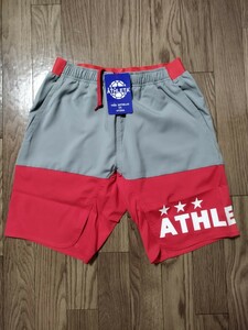 【新品特価!定価4620円が57％OFF!】アスレタ ATHLETA ポケット付きプラクティスパンツ 02345 50RED/ サイズL