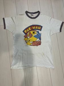 パックマン　ビンテージTシャツ　80s リンガー