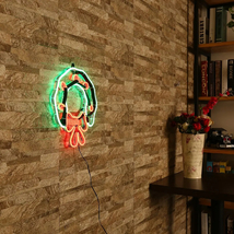 【新品・花輪】クリスマス装飾 電源式 ライトデコレーション 屋外 屋内 壁 ドア 長さ30.5＊幅26.5cm ケーブル長さ１メードル_画像9