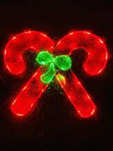 【新品・松葉杖】クリスマス装飾 電池式 ライトデコレーション 屋外 屋内 壁 ドア 長さ28＊幅34.5cm ケーブル長さ0.5メードル_画像10