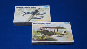 Frog 1/72 Supermarine S.6B & D.H.60G Gipsy Moth Biplane