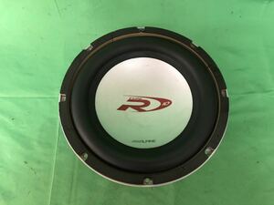 KK159 中古 アルパイン ALPINE スピーカー ウーファー ウーハー TYPE R10 SWR-1040 10インチ MAX1000W 4Ω 動作保証 破れなし