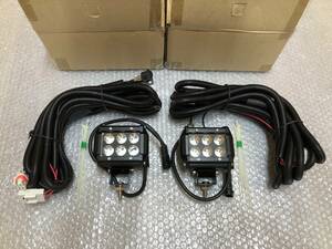 ☆新品☆ LED フォグランプ 汎用 12V フォグ 2個セット クロカン アウトドア BBQ キャンプ JB23 JA11 ジムニー ハイラックス JK ラングラー