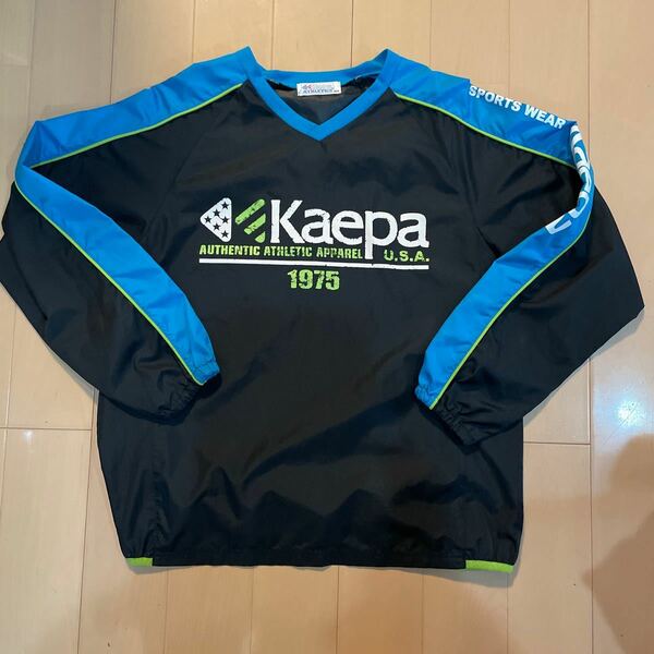 送料無料　KAEPA ケイパ　ピステ 長袖　黒×水色　サイズ160cm 送料込み