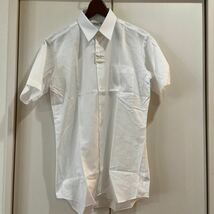 送料無料　新品 Blue River BASIC 半袖ワイシャツ 38 ドレスシャツ 白無地　ホワイト　日本製　送料込み_画像1