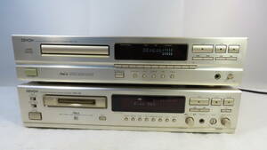 DENON ディスクプレイヤー　MDレコーダー　COMPACT DISC PLAYER DCD-715 MINI DISC RECORDER DMD-1300 ジャンク品