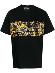 VERSACE JEANS COUTURE ヴェルサーチジーンズクチュール Tシャツ ブラック Mサイズ