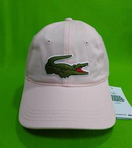 新品 LACOSTE ラコステ CAP キャップ 帽子 野球帽 男女兼用　ピンク　