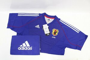 未使用保管品 サッカー日本代表 2002 タグ付き adidas ユニフォーム 収納袋 アディダス SAMURAI BLUE ① 11-G027/1/60P