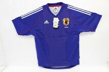 未使用保管品 サッカー日本代表 2002 タグ付き adidas ユニフォーム 収納袋 アディダス SAMURAI BLUE ② 11-G028/1/60P_画像2