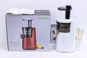 動作確認済 Hurom ヒューロム H-AA-WWA17 スロージューサー Slow Juicer ホワイト 低速ミキサー 11-L023X/1/160