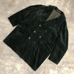 ★ Allege アレッジ Corduroy Pea Coat コーデュロイ ピー コート Jacket ジャケット アウター 無地 GREEN グリーン 緑 104