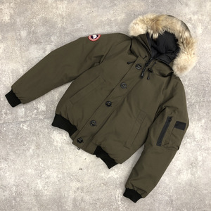 ●CANADA GOOSE カナダ グース Labrador Bomber ラブラドール ボンバー アウター ジャケット ファー 脱着可 カーキ 緑 サイズM 104