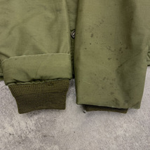 ▲ US ARMY ユーエス アーミー A-2 DECK JACKET デッキ ジャケット アウター ヴィンテージ ミリタリー カーキ 緑 サイズL 104_画像9