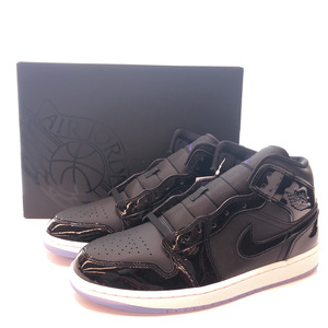 ★NIKE ナイキ AIR JORDAN 1 MID SPACE JAM エア ジョーダン ミッド スペース ジャム ブラック 黒 サイズ28.5cm DV1308-004 104