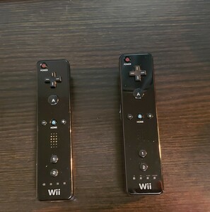 【動作確認済】Wiiリモコン 2個セット シロ クロ ホワイト ブラック WiiU リモコン