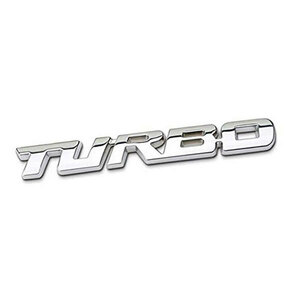 TURBO プレート エンブレム ステッカー カスタム ラベル ドレスアップ カー用品 ポイント消化 送料無料 Eタイプ シルバー
