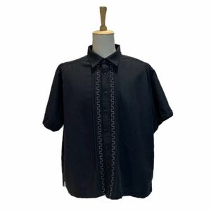 6740 CUBAVERA キューバシャツ 半袖シャツ ブラック 2XL