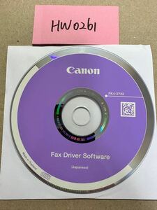 HW0261/中古品/Canon Fax Driver Software FK4-2722(Japanese) ディスクのみ