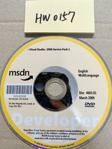 HW0157/中古品/MSDN Visual Studio2008 SP1 /Windows Server2008 R2 (x64) ディスクのみ_画像2