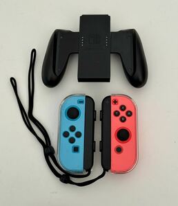 Nintendo Switch ジョイコン ストラップ グリップ 純正品 ネオンブルー ネオンレッド カバー付き Joy-Conニンテンドースイッチ