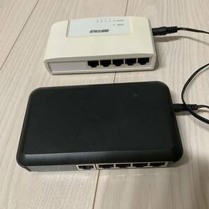 Logitech LAN modem,switchiHUB Buffalo Switch hub 