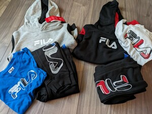 7T パジャマ 男の子 上下 ジャージ 寝巻き　スウェット　FILA　フィラ　コストコ　3点セット　2セットなら送料お得！　