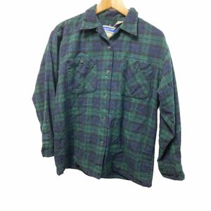 90‘sUSA製PENDLETONタータンチェックウール長袖シャツ 