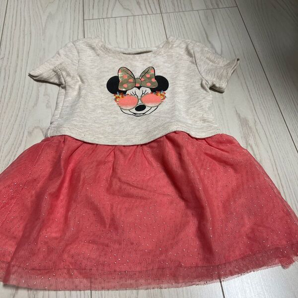 ミニーマウス Disney ディズニー 半袖スカート GAP baby ピンク